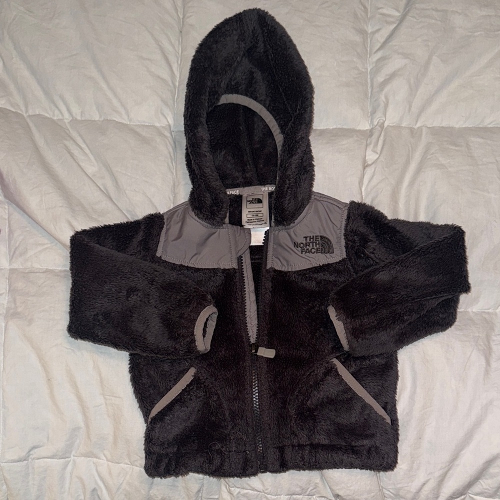 The North Face Black and Gray Fleece Hoodie